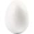 Styropor-Eier, 50 St�ck, H�he 6 cm, Wei�