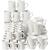 Tassen, H�he 7-10 cm, Wei�, 48 St�ck Bild 4