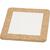 Untersetzer mit Korkrahmen, Gr��e 15,5x15,5x1 cm, Wei�, 10 St�ck