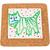 Untersetzer mit Korkrahmen, Gr��e 15,5x15,5x1 cm, Wei�, 10 St�ck Bild 3