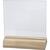 Glasplatte mit Holzst�nder, 10 St�ck, Gr��e 7,5x7,5 cm, Dicke 28 mm