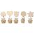 Notizhalter aus Holz, 10 St�ck, H�he 10 cm, Durchmesser 5 cm
