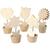 Notizhalter aus Holz, 10 St�ck, H�he 10 cm, Durchmesser 5 cm Bild 2