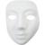Vollmaske Gesicht, 1 St�ck , H�he 17,5 cm, Breite 14 cm, Wei� Bild 2