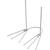 Drahtf��e f�r Figuren z.B. K�ken etc., 20 Paar, H�he 4,5 cm, Breite 2,5 cm, Wei�