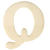 Rayher Holz-Buchstaben, 4 cm, Q - Q