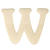 Rayher Holz-Buchstaben, 4 cm, W - W