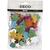 Moosgummifiguren, 100 sortiert, Sterne, Blumen und Herzen, Durchmesser 19+29 mm Bild 2