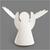 Engel aus Pappe, 25 St�ck, H�he 10,5 cm, Durchmesser 7 cm, 230 g, Wei�