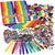 Holzst�bchen & Glitzer Bastelset, Sortierte Farben