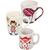 Gruppen-Kreativset Porzellanbecher, H�he 7-10 cm, Wei�, 1 Set Bild 2