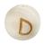 SALE Buchstaben-Kugel aus Buche natur, gebohrt, 12mm, 1 St�ck, D - D