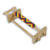 SALE Perlenwebrahmen aus Holz, 31x12cm