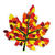 Blanko-Motiv Herbstblatt aus Fotokarton, 300g/qm, 20 St�ck, 22,5 x 21 cm Bild 2