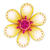Blanko-Motiv Blume aus Fotokarton, 300g/qm, 20 St�ck, 22 x 22 cm Bild 2
