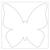 Blanko-Motiv Schmetterling aus Fotokarton, 300g/qm, 20 St�ck, 22 x 22 cm Bild 3