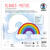 Blanko-Motiv Regenbogen aus Fotokarton, 300g/qm, 20 St�ck, 24 x 18 cm