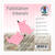 Faltbl�tter intensiv 100 Blatt, 10x10cm, rosa - Rosa
