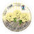 Faltbl�tter Rund, intensiv durchgef�rbt, 100 Blatt, � 12 cm, 65g/qm, Hellgelb