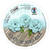 Faltbl�tter Rund, intensiv durchgef�rbt, 100 Blatt, � 12 cm, 65g/qm, Hellblau