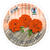 Faltbl�tter Rund, intensiv durchgef�rbt, 100 Blatt, � 12 cm, 65g/qm, Orange