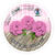 Faltbl�tter Rund, intensiv durchgef�rbt, 100 Blatt, � 12 cm, 65g/qm, Pink