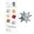 NEU Papierstreifen 130g/qm, 100 St�ck 1x50 cm, Silber Gl�nzend - Silber Gl�nzend