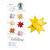 NEU Papierstreifen 130g/qm, 80 St�ck 1,5x50 cm, Gelb - Gelb