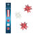 NEU Fr�belsterne Wei�-Rot, 80 Streifen, 2 Designs f�r 20 Sterne 6,5cm