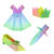 Faltbl�tter Transparentpapier, 15 x 15 cm, 115g/qm, 50 Blatt, Regenbogen Pastell Bild 2