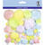 Pompons Pl�sch 60 Stk. Pastellfarben-Mix