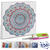 Diamond Painting Set Mandala, 30 x 30 cm Keilrahmen mit Zubeh�r, Hellblau-Rot-Gelb Bild 2