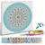 Diamond Painting Set Mandala, 30 x 30 cm Keilrahmen mit Zubeh�r, Hellblau-Taupe-Wei� Bild 2