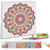 Diamond Painting Set Mandala, 30 x 30 cm Keilrahmen mit Zubeh�r, Rot-Orange-Petrol Bild 2