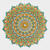 Diamond Painting Set Mandala, 30 x 30 cm Keilrahmen mit Zubeh�r, Mint-Orange-Gelb Bild 4