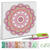 Diamond Painting Set Mandala, 30 x 30 cm Keilrahmen mit Zubeh�r, Magenta-Mint-Orange Bild 2