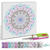 Diamond Painting Set Mandala, 30 x 30 cm Keilrahmen mit Zubeh�r, T�rkis-Lila-Anthrazit Bild 2