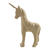 Pappmach�-Figur, Gr��e: ca 16,5 cm, Einhorn