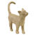 NEU Pappmach�-Figur, Katze, 11 x 3,5 x 12 cm