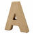 NEU Papp-Buchstabe, 10 cm, St�rke 1,7 cm, natur, A Bild 2