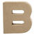 NEU Papp-Buchstabe, 10 cm, St�rke 1,7 cm, natur, B - Buchstabe B