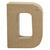 NEU Papp-Buchstabe, 10 cm, St�rke 1,7 cm, natur, D - Buchstabe D