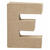 NEU Papp-Buchstabe, 10 cm, St�rke 1,7 cm, natur, E - Buchstabe E