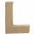 NEU Papp-Buchstabe, 10 cm, St�rke 1,7 cm, natur, L - Buchstabe L