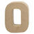 NEU Papp-Buchstabe, 10 cm, St�rke 1,7 cm, natur, O - Buchstabe O