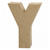 NEU Papp-Buchstabe, 10 cm, St�rke 1,7 cm, natur, Y - Buchstabe Y