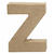 NEU Papp-Buchstabe, 10 cm, St�rke 1,7 cm, natur, Z - Buchstabe Z