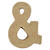 NEU Papp-Zeichen, 10 cm, St�rke 1,7 cm, natur, & - Zeichen &