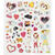 Stickerbogen, selbstklebend, 15x16,5cm, Motiv: M�dchen - M�dchen