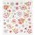 Stickerbogen, selbstklebend, 15x16,5cm, Motiv: Fr�hlingsblumen - Fr�hlingsblumen